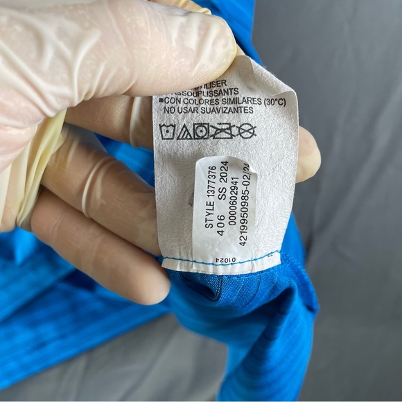 Under Armour The Performance Polo Shirt Men’s 3XL (XXXL) Blue Stripes Short Golf - Picture 4 of 5